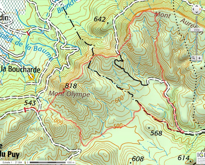 Le Mont Olympe 2e Rando le Rocher De Onze Heures Mont Aur lien 